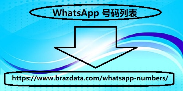 WhatsApp 号码列表